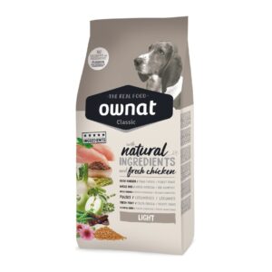 Alimento para perros OWNAT CLASSIC LIGHT 4KG