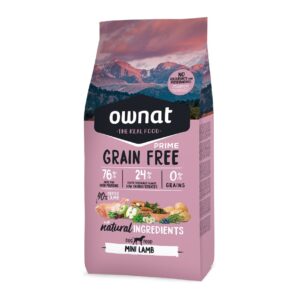 Alimento para perros OWNAT GRAIN FREE PRIME MINI LAMB 3KG