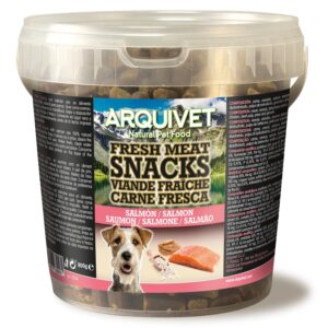Alimento para perros Fresh Meat Snacks - Salmón (Bote)