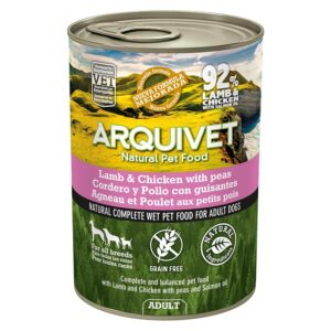 Alimento para perros Paté de Cordero y Pollo con Guisantes